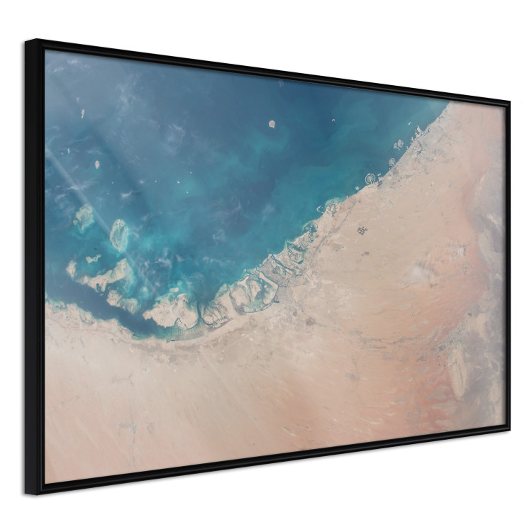 Wall Poster Dubai from Satellite - fragment of continent covered with desert and water 123180 additionalImage 12