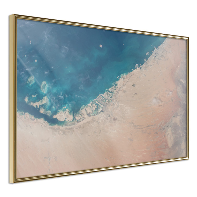Wall Poster Dubai from Satellite - fragment of continent covered with desert and water 123180 additionalImage 12