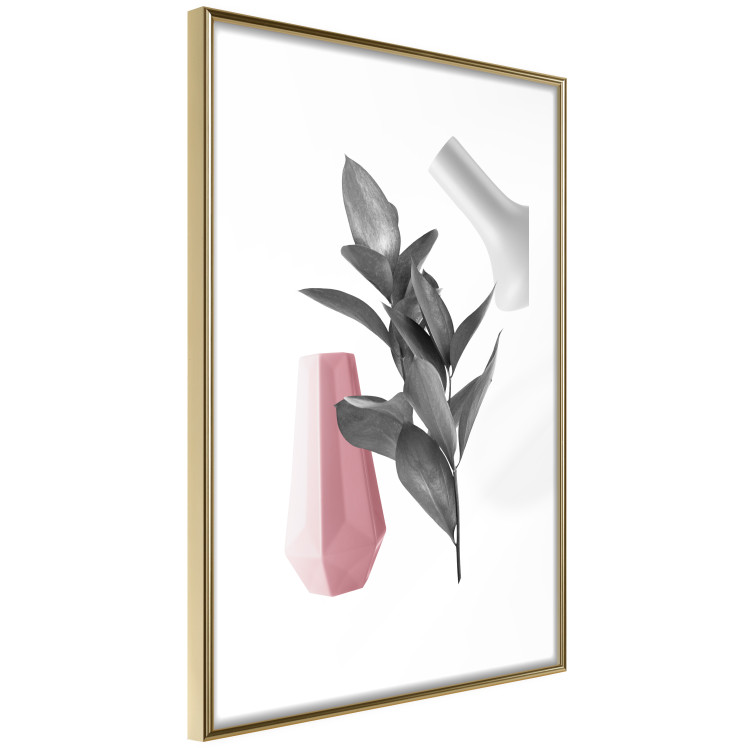 Wall Poster Spirit of Creation - abstraction of gray plant and vases on white background 123280 additionalImage 8
