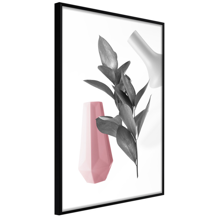 Wall Poster Spirit of Creation - abstraction of gray plant and vases on white background 123280 additionalImage 10