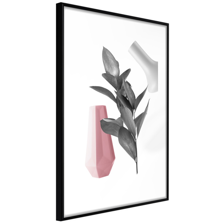Wall Poster Spirit of Creation - abstraction of gray plant and vases on white background 123280 additionalImage 13