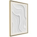 Wall Poster Snowdrift - gray path with line texture in artistic motif 124480 additionalThumb 2