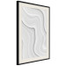 Wall Poster Snowdrift - gray path with line texture in artistic motif 124480 additionalThumb 3