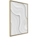 Wall Poster Snowdrift - gray path with line texture in artistic motif 124480 additionalThumb 14