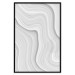Wall Poster Snowdrift - gray path with line texture in artistic motif 124480 additionalThumb 18