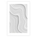 Wall Poster Snowdrift - gray path with line texture in artistic motif 124480 additionalThumb 25
