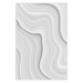 Wall Poster Snowdrift - gray path with line texture in artistic motif 124480