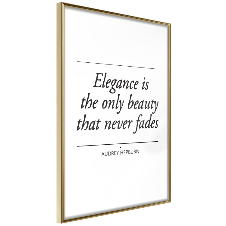 Poster Hepburn Quote - English quote on a contrasting white background 126680 additionalImage 12