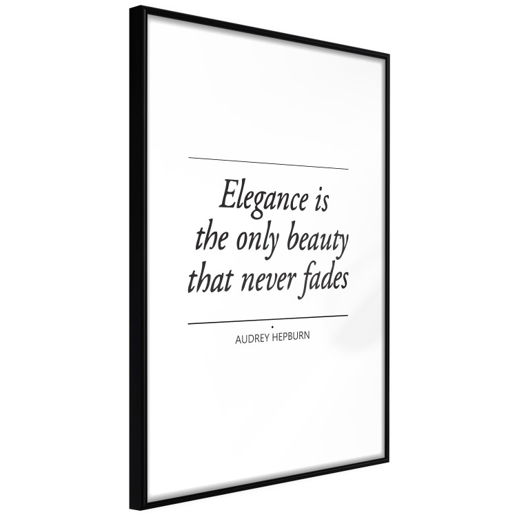 Poster Hepburn Quote - English quote on a contrasting white background 126680 additionalImage 6