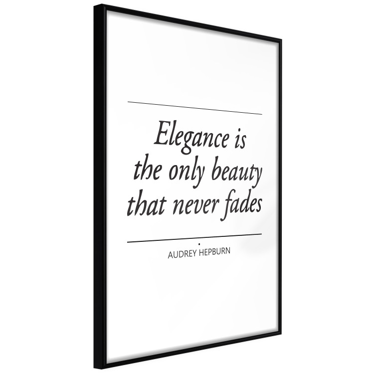 Poster Hepburn Quote - English quote on a contrasting white background 126680 additionalImage 11