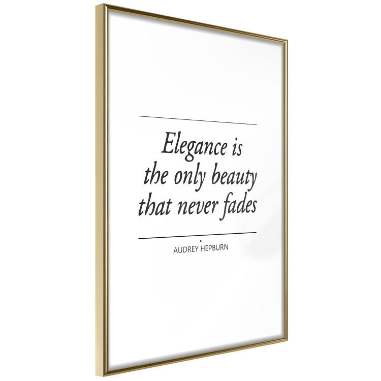 Poster Hepburn Quote - English quote on a contrasting white background 126680 additionalImage 7