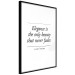 Poster Hepburn Quote - English quote on a contrasting white background 126680 additionalThumb 6