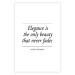 Poster Hepburn Quote - English quote on a contrasting white background 126680 additionalThumb 19