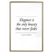 Poster Hepburn Quote - English quote on a contrasting white background 126680 additionalThumb 14