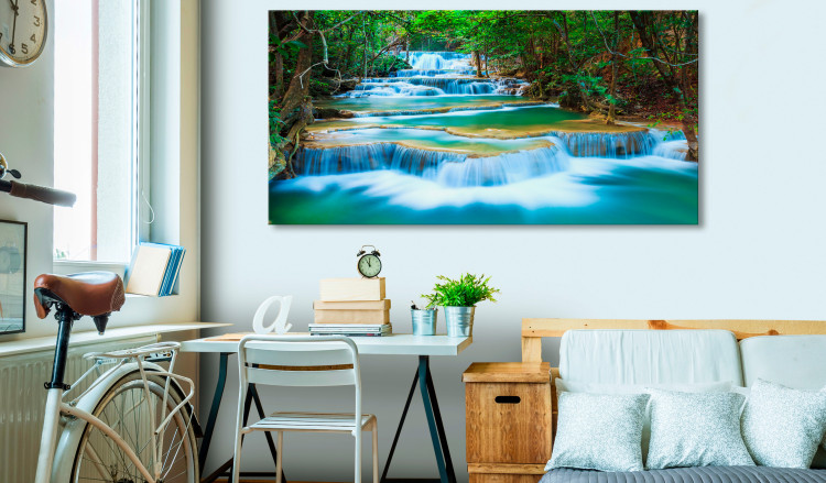 Large canvas print Sapphire Waterfalls II [Large Format] 128880 additionalImage 6