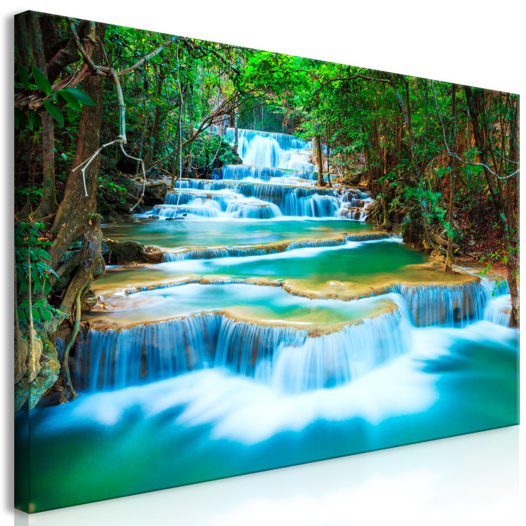 Large canvas print Sapphire Waterfalls II [Large Format] 128880 additionalImage 3