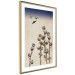 Poster Cotton Branches - beautiful composition with plants and birds against a sky background 129380 additionalThumb 6