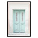 Wall Poster Minty Invitation - turquoise door against pastel architecture background 129480 additionalThumb 18