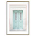 Wall Poster Minty Invitation - turquoise door against pastel architecture background 129480 additionalThumb 14