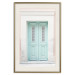 Wall Poster Minty Invitation - turquoise door against pastel architecture background 129480 additionalThumb 20