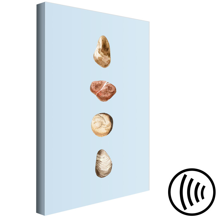 Canvas Print Treasures of Wanderlust (1-piece) Vertical - mountain and sea stones 129880 additionalImage 6