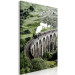 Canvas Art Print Journey Through Time (1-piece) Vertical - landscape of a bridge with a train 130280 additionalThumb 2