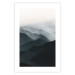 Wall Poster Parallel Ridges - dark mountain landscape against a bright light background 130380 additionalThumb 25