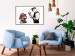 Poster Banksy: Mushroom Picker - colorful character and black policeman on a white background 132480 additionalThumb 7