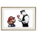 Poster Banksy: Mushroom Picker - colorful character and black policeman on a white background 132480 additionalThumb 19