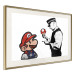 Poster Banksy: Mushroom Picker - colorful character and black policeman on a white background 132480 additionalThumb 2