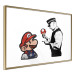 Poster Banksy: Mushroom Picker - colorful character and black policeman on a white background 132480 additionalThumb 6