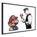 Poster Banksy: Mushroom Picker - colorful character and black policeman on a white background 132480 additionalThumb 10