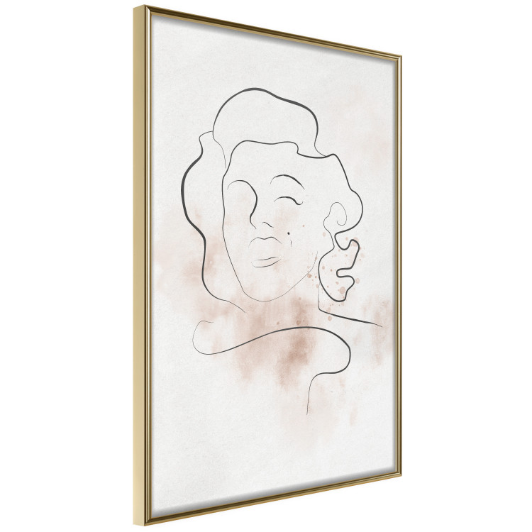 Wall Poster Star Line - abstract line art of Marilyn Monroe on a light background 134180 additionalImage 14