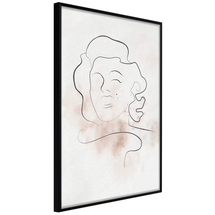 Wall Poster Star Line - abstract line art of Marilyn Monroe on a light background 134180 additionalImage 11
