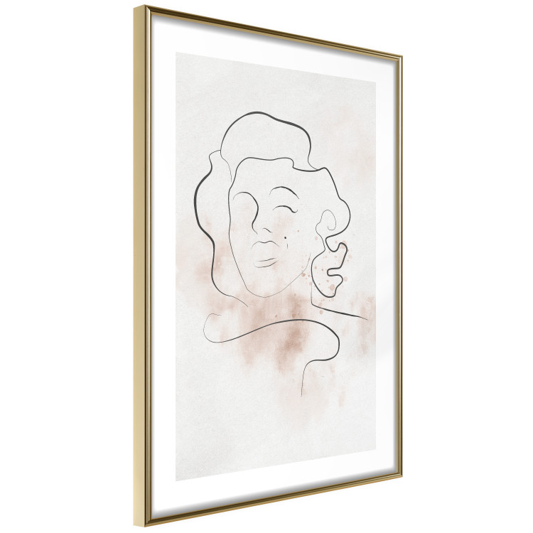 Wall Poster Star Line - abstract line art of Marilyn Monroe on a light background 134180 additionalImage 7