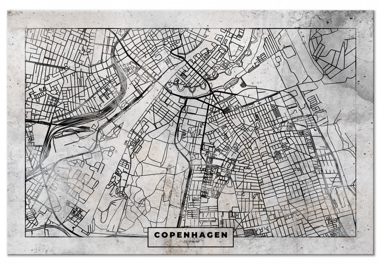 Decorative Pinboard Copenhagen Plan [Cork Map] 135180 additionalImage 2