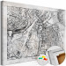 Decorative Pinboard Copenhagen Plan [Cork Map] 135180