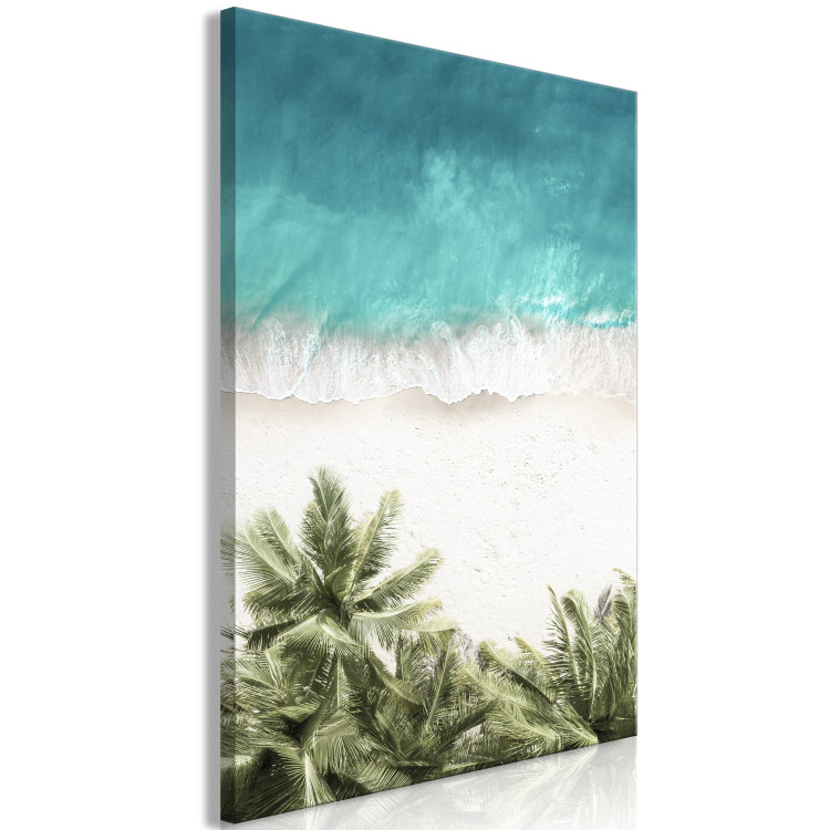 Canvas Turquoise Expansion (1-piece) Vertical - tropical beach landscape 135280 additionalImage 2