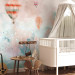 Wall Mural Dreamland - watercolour landscape with tents and balloons for children 135480 additionalThumb 5