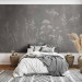 Wall Mural Delicate face of the meadow - a composition in white and gray 138580 additionalThumb 2