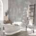 Wall Mural Delicate face of the meadow - a composition in white and gray 138580 additionalThumb 8