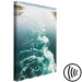 Canvas Turquoise Waves (1-piece) Vertical - water and mountain landscape in the background 138780 additionalThumb 6