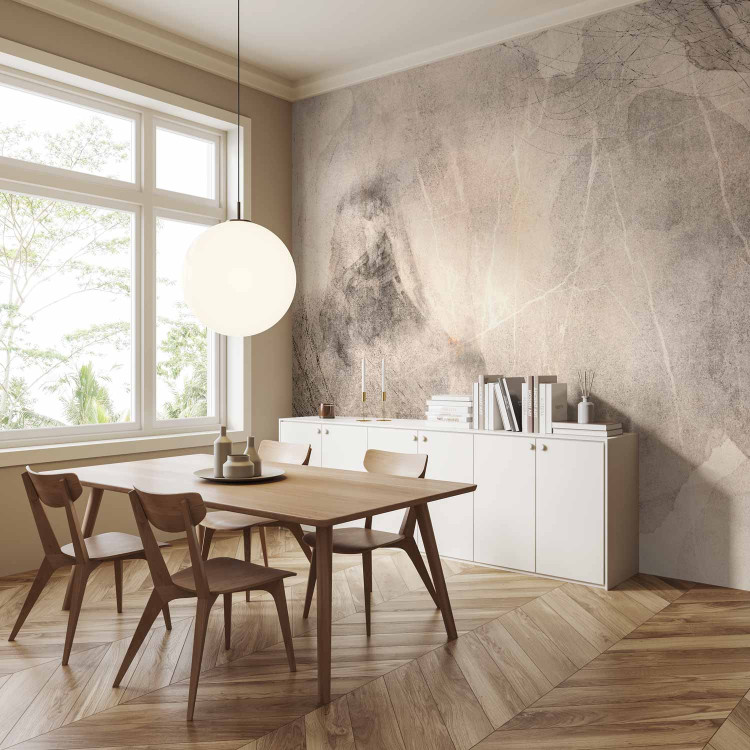 Wall Mural Night abstraction - marble texture in grey with soft colours 143580 additionalImage 7