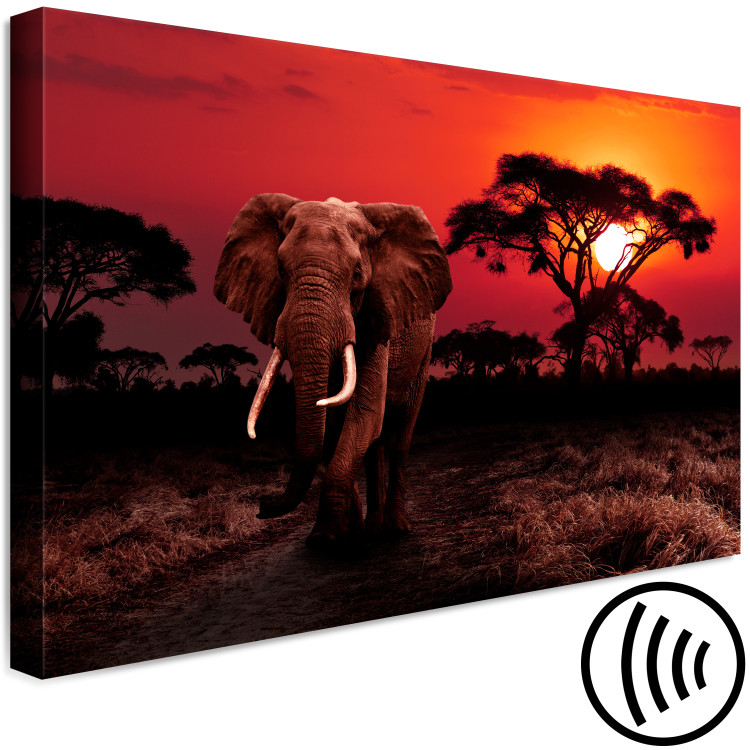 Canvas Print African Trek (1-piece) Wide - second variant - walking elephant 143680 additionalImage 6