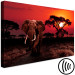 Canvas Print African Trek (1-piece) Wide - second variant - walking elephant 143680 additionalThumb 6