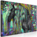 Paint by number Dark Beauty - Long Haired Horse on an Abstract Colored Background 144080 additionalThumb 5