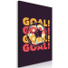 Canvas Art Print Soccer (1-piece) Vertical - English captions on a black background 149180 additionalThumb 2