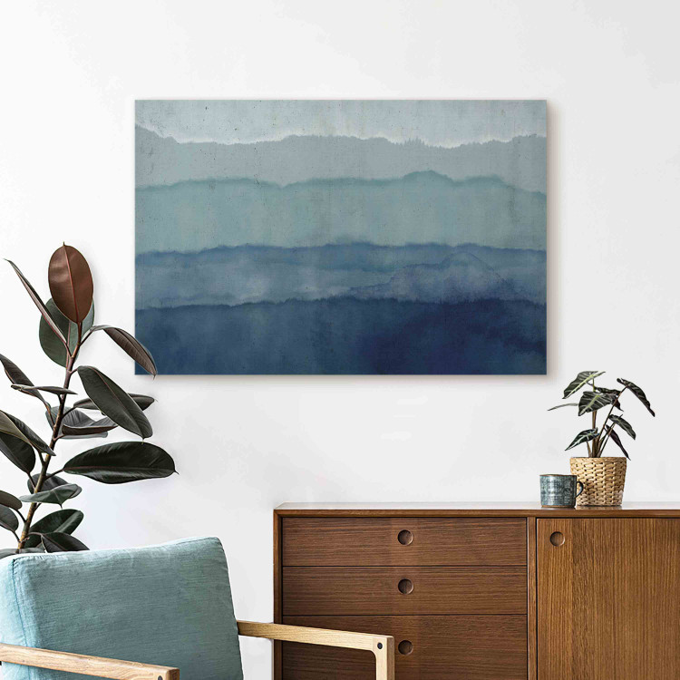 Large canvas print Harmony of Waves - Nautical Abstraction With Blue Watercolors [Large Format] 151180 additionalImage 6