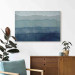 Large canvas print Harmony of Waves - Nautical Abstraction With Blue Watercolors [Large Format] 151180 additionalThumb 6