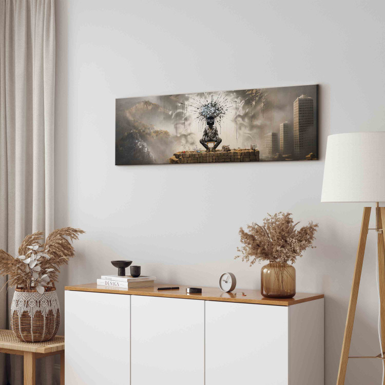 Canvas Art Print Modern Mind - A Creation Inspired by Banksy’s Work 151580 additionalImage 4